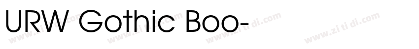 URW Gothic Boo字体转换